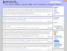 Tablet Screenshot of makesmethink.com